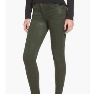 7 FOR ALL MANKIND Coated Ankle Skinny Jeans, Size 25